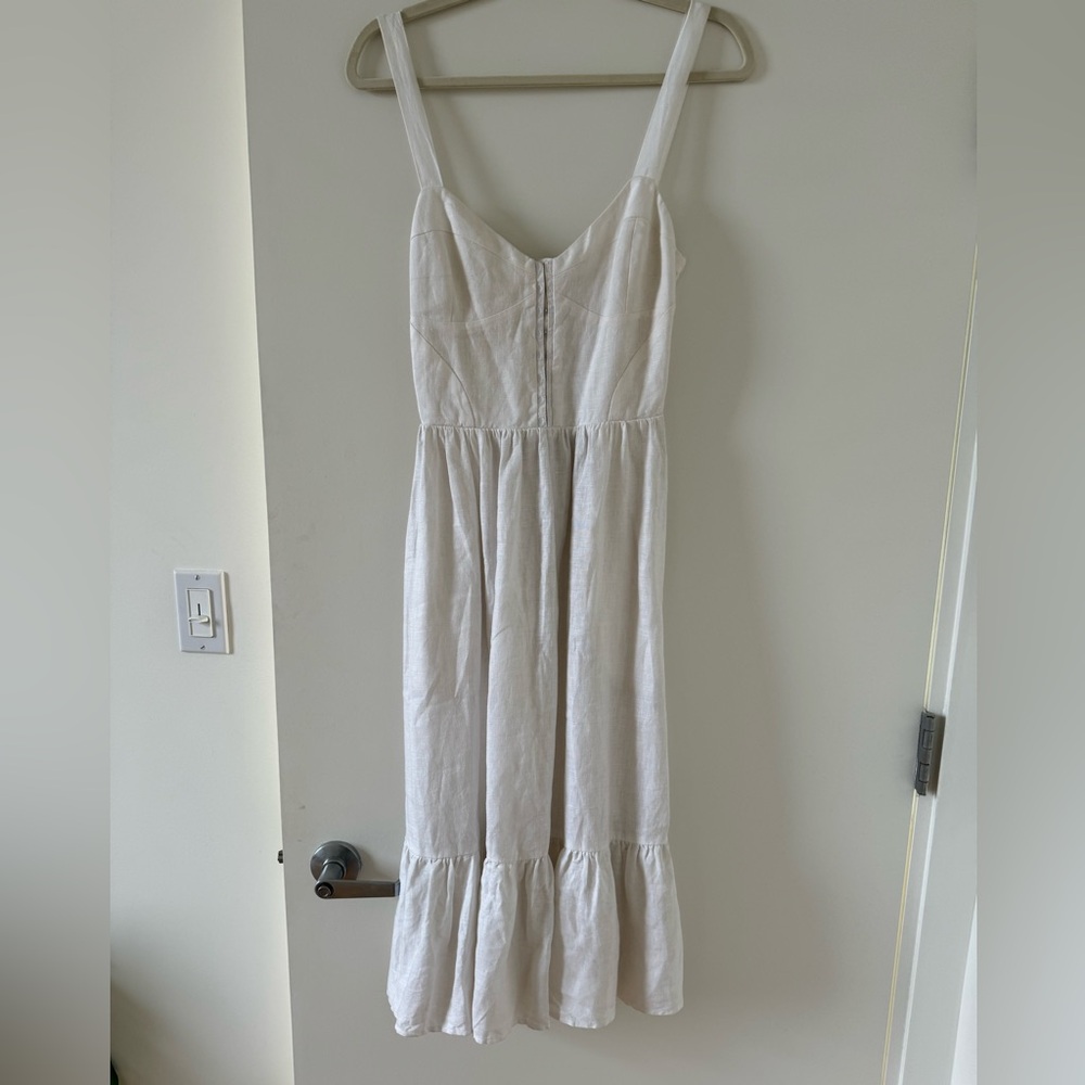 Reformation White Midi Dress